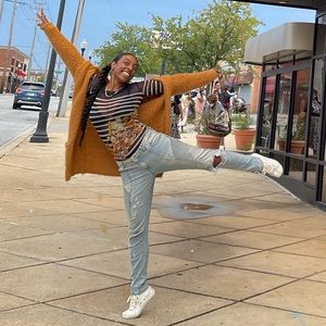 Jean Paul Gautier Sheer striped and floral top